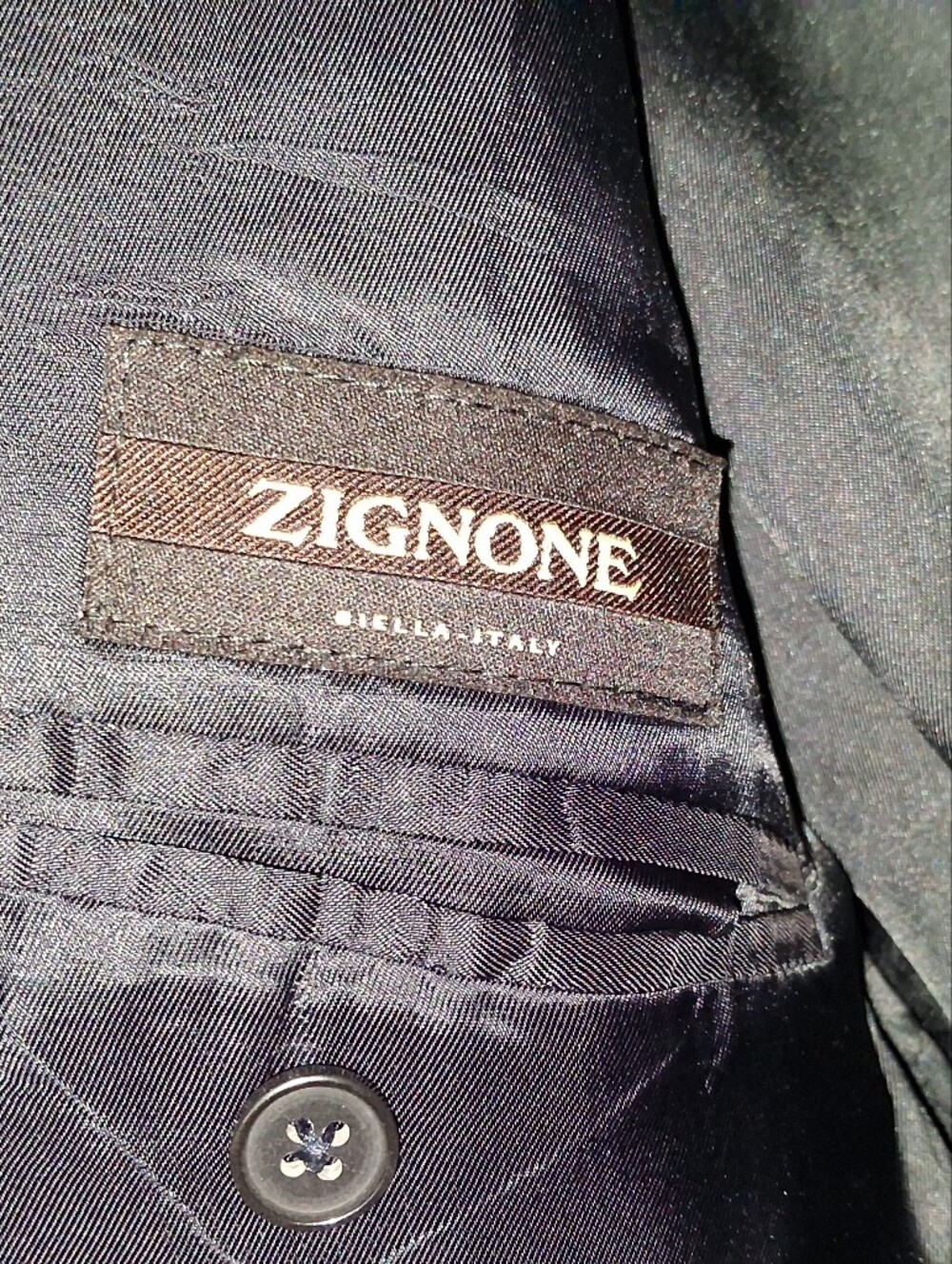 Zignone Men's Black Blazer - Tailored Classic Sport Coat